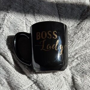 Boss Lady Black Mug